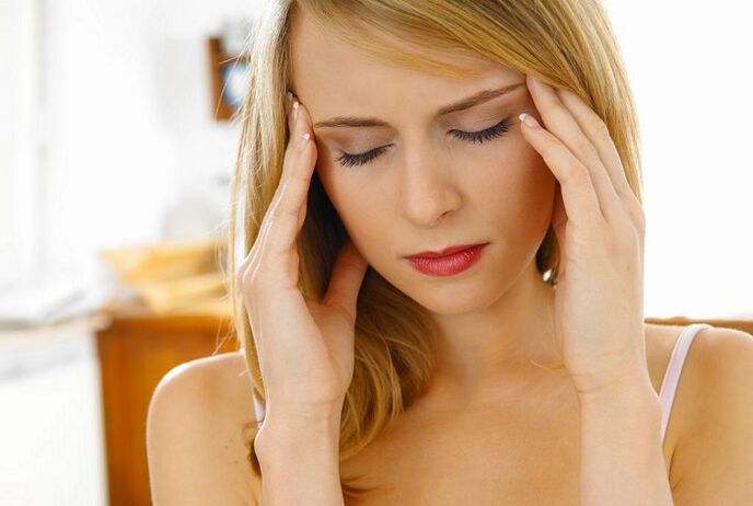 headache in cervical osteochondrosis
