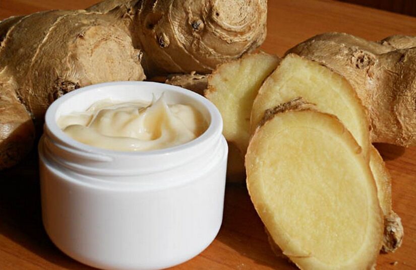 ginger ointment for the treatment of osteochondrosis of the neck