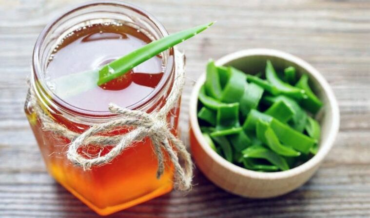 with honey aloe juice in the treatment of osteochondrosis of the neck